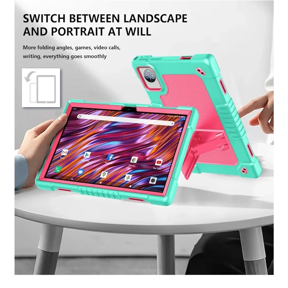 10” Tablet Android 14 HeavyDutyCase w/ Shoulder Strap
